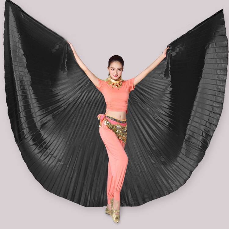 BLACK WINGS PLUS A PAIR OF 75CM STICKS